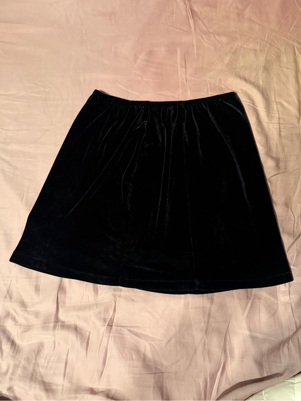 Urban Outfitters Black Velvet Mini Skirt